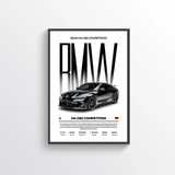 Affiche BMW M4 G82 Competition poster voiture sportive décoration murale