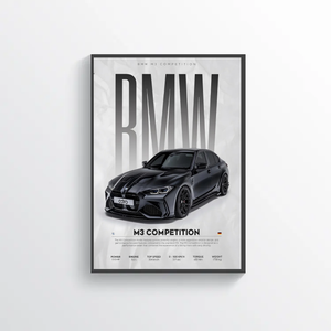 Affiche BMW M3 Competition