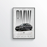 Affiche BMW M5 poster super berline décoration murale