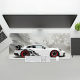 Porsche White Mousepad